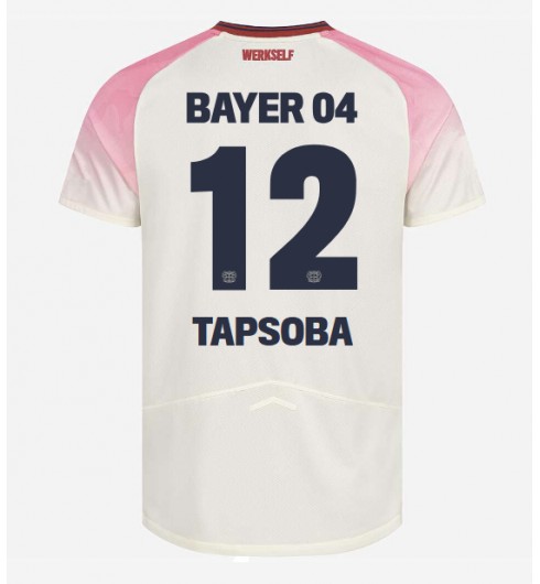 Bayer Leverkusen Edmond Tapsoba #12 Venkovní Dres 2025-26 Krátký Rukáv Bayer Leverkusen Edmond Tapsoba #12 Venkovní Dres 2025-26 Krátký Rukáv